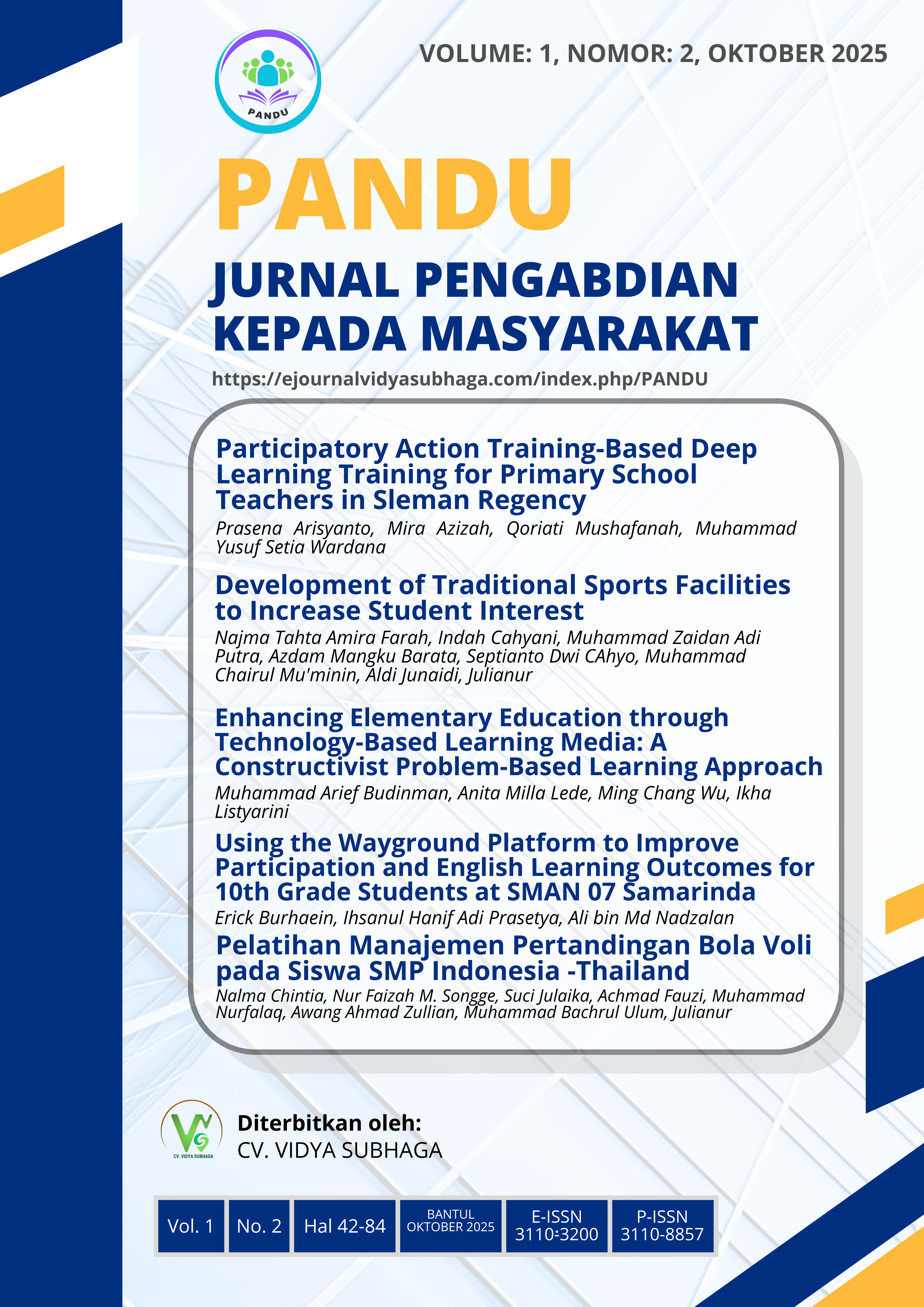					Lihat Vol 1 No 2 (2025): PANDU: Jurnal Pengabdian kepada Masyarakat
				